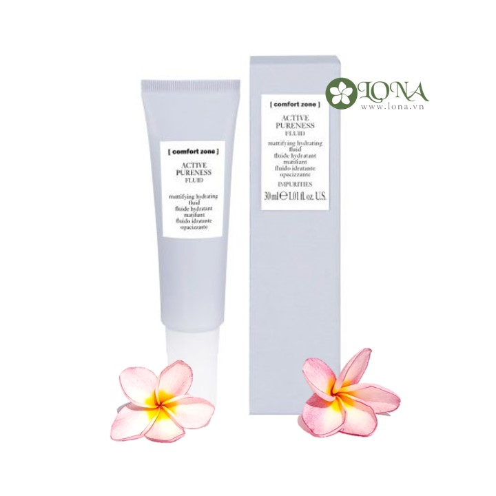  Kem dưỡng ẩm giúp làm mờ bóng dầu và sáng da Comfort Zone Active Pureness Fluid 